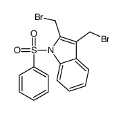 1-(benzenesulfonyl)-2,3-bis(bromomethyl)indole结构式