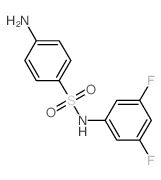 4-amino-N-(3,5-difluorophenyl)benzenesulfonamide结构式