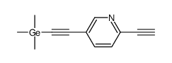 2-(6-ethynylpyridin-3-yl)ethynyl-trimethylgermane Structure