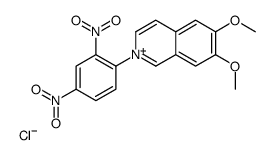 2-(2,4-dinitrophenyl)-6,7-dimethoxyisoquinolin-2-ium,chloride结构式