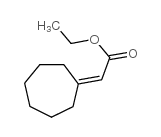 ACETIC ACID, 2-CYCLOHEPTYLIDENE-, ETHYL ESTER structure