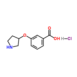 3-(3-Pyrrolidinyloxy)benzoic acid hydrochloride (1:1) picture