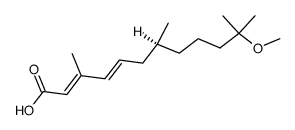 (2E,4E)-11-methoxy-3,7,11-trimethyl-dodeca-2,4-dienoic acid结构式