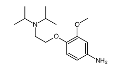 4-(2-(二异丙基氨基)乙氧基)-3-甲氧基苯胺结构式