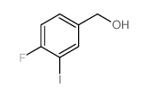 (4-Fluoro-3-iodophenyl)methanol structure