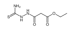 malonic acid ethyl ester-(N'-thiocarbamoyl-hydrazide) Structure