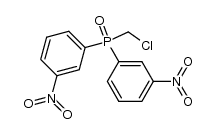 (Chlormethyl)bis-m-nitrophenylphosphin oxid结构式