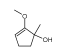 2-methoxy-1-methylcyclopent-2-enol Structure