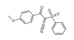 4-methoxy-α-diazo-α-benzenesulfonyl acetophenone Structure