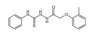 N-phenyl-2-(2-(o-tolyloxy)acetyl)hydrazine-1-carbothioamide Structure