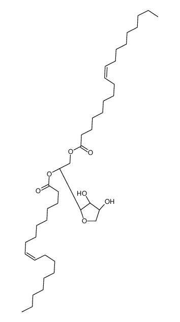 Sorbitan, di-9-octadecenoate, (Z,Z)- structure