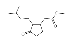 methyl 2-isopentyl-3-oxocyclopentaneacetate Structure