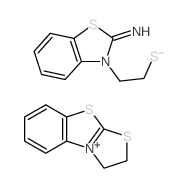 2-(2-imino-1,3-benzothiazol-3(2H)-yl)ethanethiol compound with 2,3-dihydro-45-[1,3]thiazolo[2,3-b][1,3]benzothiazole (1:1) picture