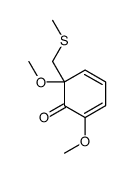 2,6-dimethoxy-6-(methylsulfanylmethyl)cyclohexa-2,4-dien-1-one Structure