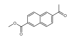 methyl 6-acetyl-2-naphthoate Structure