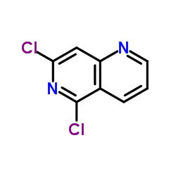 5,7-Dichloro-1,6-naphthyridine Structure