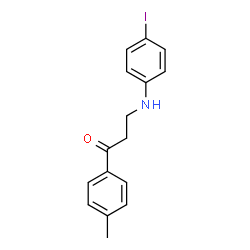 3-(4-iodoanilino)-1-(4-methylphenyl)-1-propanone Structure