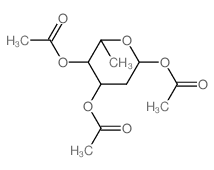 a-L-lyxo-Hexopyranose,2,6-dideoxy-, triacetate (9CI) Structure