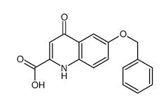 6-Benzyloxy-4-hydroxy-quinoline-2-carboxylic acid结构式