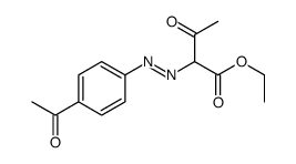 ethyl 2-[(4-acetylphenyl)diazenyl]-3-oxobutanoate结构式