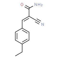 2-Propenamide,2-cyano-3-(4-ethylphenyl)-(9CI)结构式