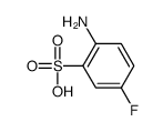 5-Fluoroorthanilic acid (SO3H=1) Structure