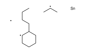 (2-butylcyclohexyl)-methyl-propan-2-yltin Structure