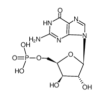 2-amino-9-(O5-phosphono-β-D-xylofuranosyl)-1,9-dihydro-purin-6-one结构式