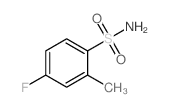 4-氟-2-甲基苯磺酰胺结构式