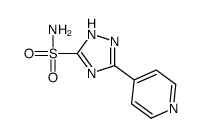 3-pyridin-4-yl-1H-1,2,4-triazole-5-sulfonamide结构式