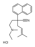 (3-cyano-6-methyl-3-naphthalen-1-ylhept-5-enyl)-ethyl-methylazanium,chloride Structure