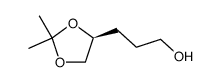 3-[(4S)-2,2-DIMETHYL-1,3-DIOXOLAN-4-YL]-PROPANOL structure