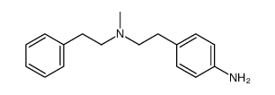 4-Amino-N-methyl-N-(2-phenylethyl)benzeneethanamine结构式