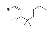 1-bromo-4,4-dimethyloct-1-en-3-ol Structure