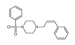 4-(3-Phenylprop-2-enyl)-1-(phenylsulfonyl)piperazine Structure