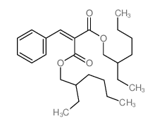 Propanedioicacid, 2-(phenylmethylene)-, 1,3-bis(2-ethylhexyl) ester Structure