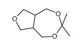 (5aR,8aS)-3,3-dimethyl-1,5,5a,6,8,8a-hexahydrofuro[3,4-e][1,3]dioxepine结构式