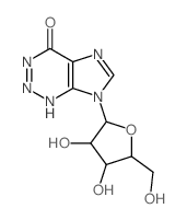 4H-Imidazo[4,5-d]-1,2,3-triazin-4-one,7-b-D-arabinofuranosyl-1,7-dihydro- (9CI) picture