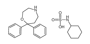 7,7-Diphenyl-1,4-oxazepane cyclohexylsulfamate Structure