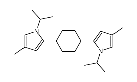 4-methyl-2-[4-(4-methyl-1-propan-2-ylpyrrol-2-yl)cyclohexyl]-1-propan-2-ylpyrrole Structure