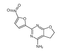 2-(5-nitrofuran-2-yl)-5,6-dihydrofuro[2,3-d]pyrimidin-4-amine Structure