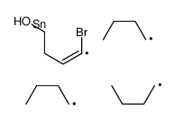 4-bromo-4-tributylstannylbut-3-en-1-ol Structure