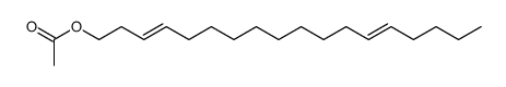 3,13-octadecadienyl acetate结构式