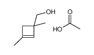 acetic acid,(1,3-dimethylcyclobut-2-en-1-yl)methanol结构式