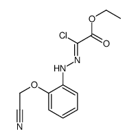 ethyl 2-chloro-2-[[2-(cyanomethoxy)phenyl]hydrazinylidene]acetate Structure