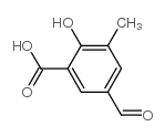 5-formyl-3-methylsalicylic acid结构式