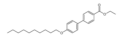 4'-decyloxy-biphenyl-4-carboxylic acid ethyl ester Structure