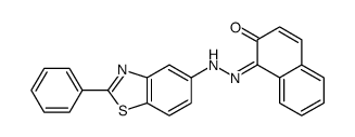 1-[(2-phenyl-1,3-benzothiazol-5-yl)hydrazinylidene]naphthalen-2-one Structure