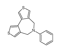 5-phenyl-4,6-dihydrodithieno[3,2-b:3',2'-e]azepine结构式