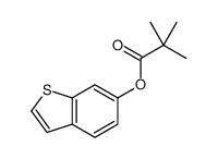 1-benzothiophen-6-yl 2,2-dimethylpropanoate结构式